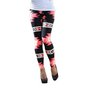 Printed Stretch Leggings Ladies - Victoria Sophia