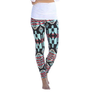 Printed Stretch Leggings Ladies - Victoria Sophia